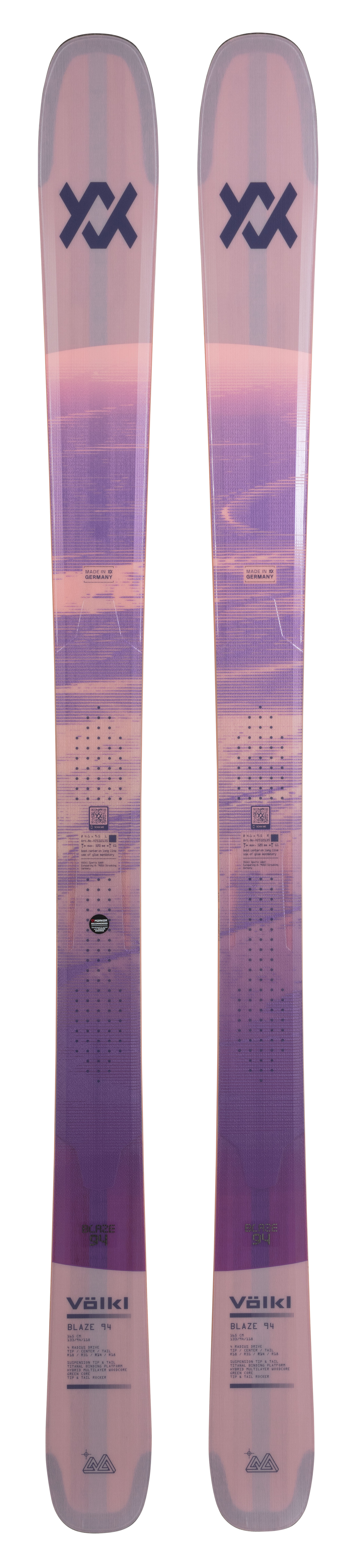 Völkl Blaze 94 Rose all-mountain freeride skis 2026