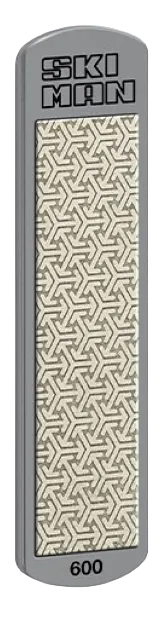 A Wintersteiger Diamond File World Cup showing a rectangular metal backing plate, continuous diamond abrasive surface pad with an interlocking dot pattern, and branded text.