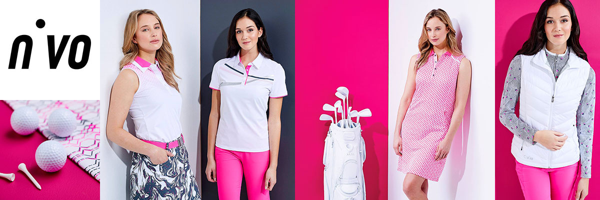 Nivo womens golf wear available at Swiss Sports Haus 604-922-9107.