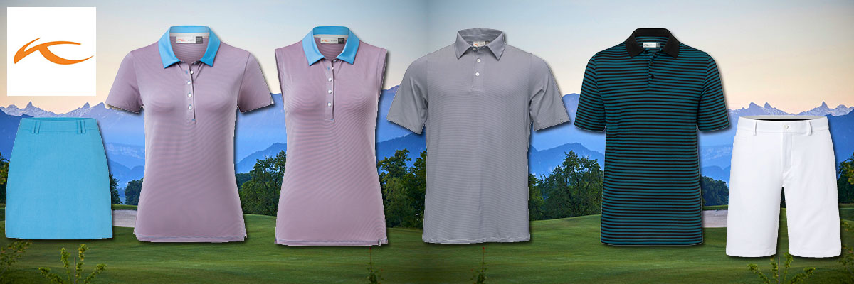 Kjus golf & Tennis wear for men & women available at Swiss Sports Haus 604-922-9107.