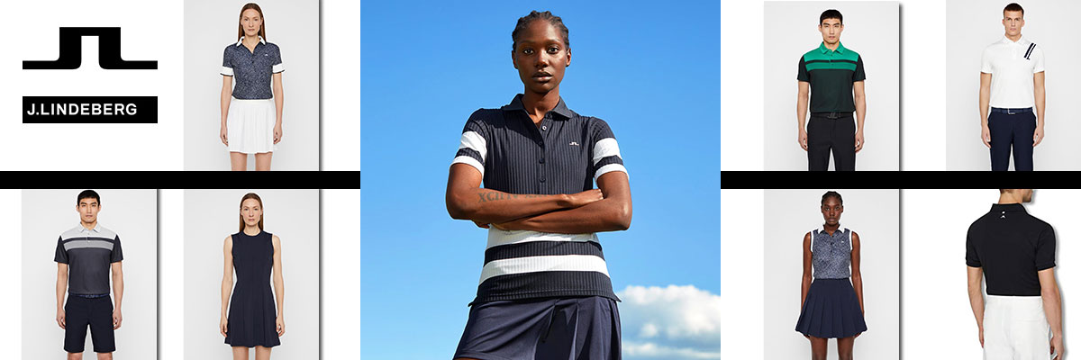 J. Lindeberg golf wear for men & women available at Swiss Sports Haus 604-922-9107.