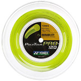 Yonex PolyTour Pro 120/17 Flash Yellow tennis string available with stringing service at Swiss Sports Haus 604-922-9107.