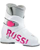 2022 Rossignol Fun Girl J1 one buckle junior ski boots available at Swiss Sports Haus 604-922-9107.