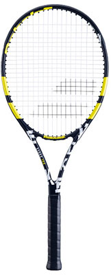 Babolat Evoke102 Tennis Racket available at Swiss Sports Haus 604-922-9107.