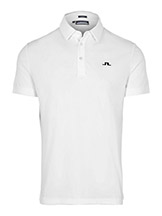 J. Lindeberg Tom Golf Polo White Navy available at Swiss Sports Haus 604-922-9107.