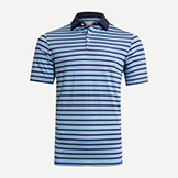 Kjus Luis Multi Stripe Polo Short Sleeve Shirt available at Swiss Sports Haus 604-922-9107.