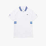 Lacoste Novak Djokovic Polo White mens tennis shirt available at Swiss Sports Haus 604-922-9107.
