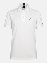 Peak Performance Men's Tech Solid Polo White available at Swiss Sports Haus 604-922-9107.