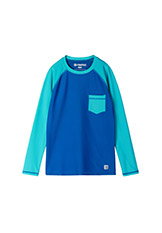 Reima Kroolaus Swim Shirt Blue available at Swiss Sports Haus 604-922-9107.