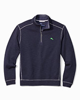 Tommy Bahama Tobago Bay Half Zip Sweatshirt available at Swiss Sports Haus 604-922-9107.