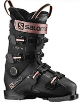 2022 Salomon S/PRO 90 W Women's GW Grip Walk Ski Boots available with free custom boot fitting & fit guarantee at Swiss Sports Haus 604-922-9107.