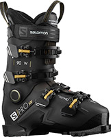 2022 Salomon S/PRO 90 HV High Volume W Women's GW Grip Walk Ski Boots available with free custom boot fitting & fit guarantee at Swiss Sports Haus 604-922-9107.