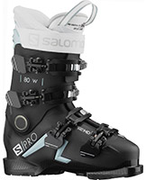 2022 Salomon S/PRO 80 W Women's GW Grip Walk Ski Boots available with free custom boot fitting & fit guarantee at Swiss Sports Haus 604-922-9107.
