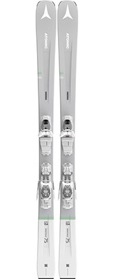 2022 Atomic Vantage 75 Women's Skis & Bindings available at Swiss Sports Haus 604-922-9107.