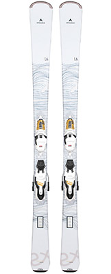 2022 Dynastar E Lite 2 Women's Skis & Bindings available at Swiss Sports Haus 604-922-9107.