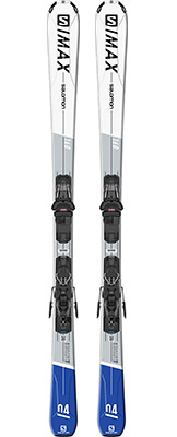 2022 Salomon S/MAX 4 Skis & Bindings available at Swiss Sports Haus 604-922-9107.
