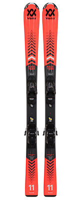 2022 Volkl Racetiger Junior Skis & Bindings available at Swiss Sports Haus 604-922-9107.