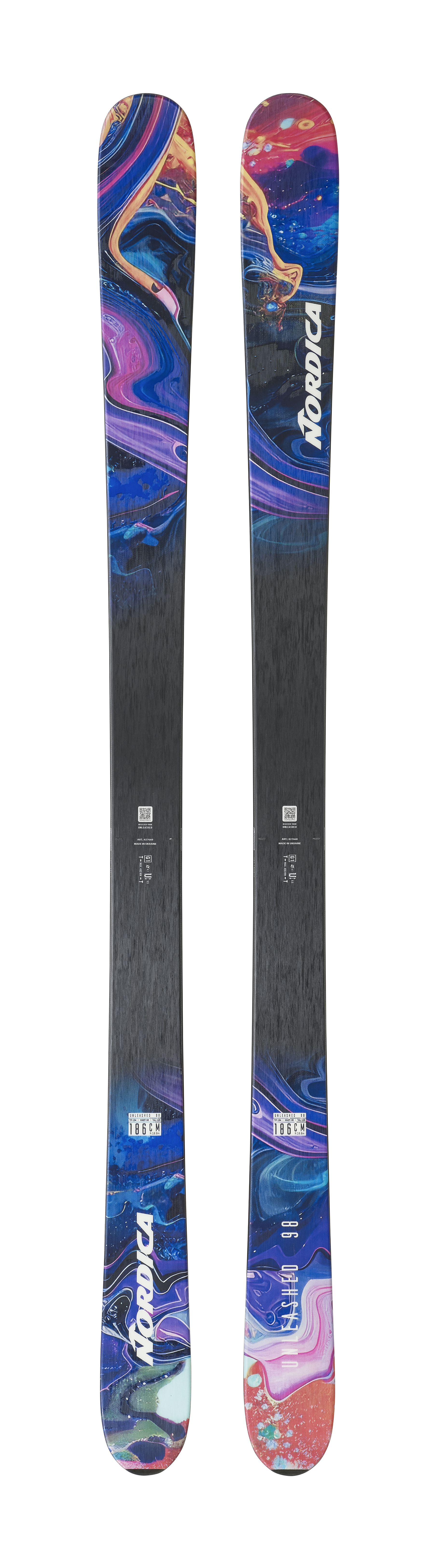 Shop the Nordica Unleashed 98 skis. Lightweight and playful for versatile all-mountain skiing. Available 168-186cm.