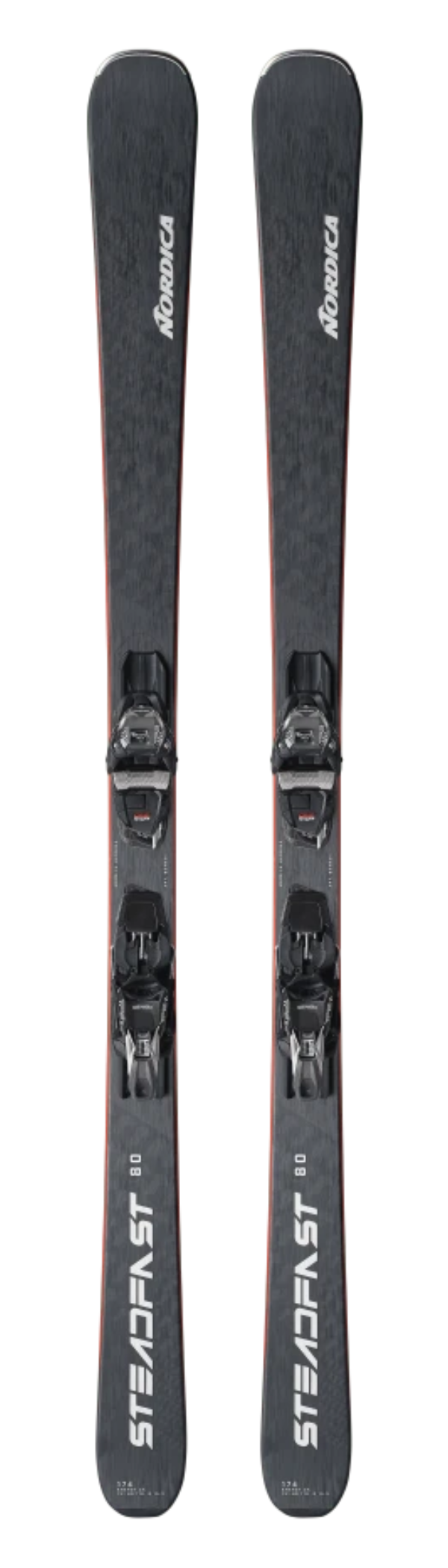 2025 Nordica Steadfast 80 CA Ski, Nordica skis, high-performance skis, versatile skis, durable ski core, on-piste skis, off-piste skis, stable skis, control skis, modern ski design, winter sports gear, skiing equipment, ski shop, Swiss Sports Haus, West Vancouver ski shop.