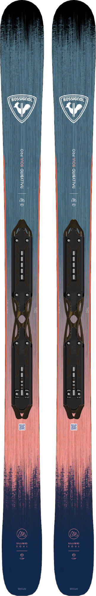 2025 Rossignol Rallybird Soul Pro skis, XPRESS 10 bindings, advanced skis, lightweight skis, durable skis, aggressive skiing, varied terrain skis, secure bindings, easy adjustment bindings, skiing gear, winter sports gear, ski shop, Swiss Sports Haus, West Vancouver ski shop, high-performance skis, Rossignol skis, ski bindings.