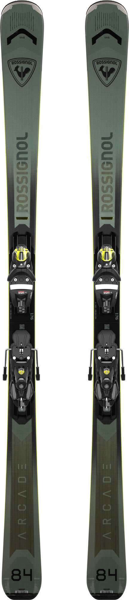 2025 Rossignol Arcade 84 skis, SPX 12 KONECT bindings, high-performance skis, versatile skis, precision ski bindings, ski equipment, ski gear, skiing, Swiss Sports Haus, West Vancouver ski shop, Rossignol Arcade skis, SPX 12 bindings, ski setup, ski package.