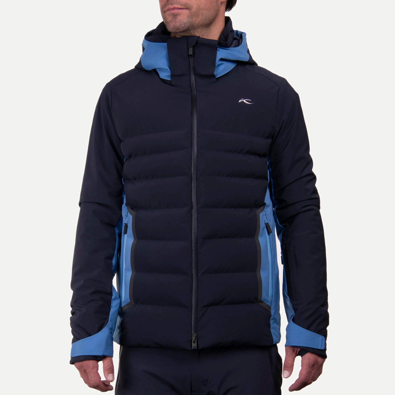 KJUS Men’s Green Line Jacket, men’s ski jacket, eco-friendly ski jacket, high-performance ski jacket, lightweight ski jacket, KJUS winter apparel, breathable ski jacket, insulated ski jacket, skiing gear, winter sports jacket, Swiss Sports Haus, West Vancouver ski shop.