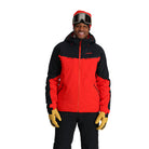 Spyder Monterosa jacket, men's ski jacket, Spyder red jacket, Spyder ski gear, high-performance ski jacket, ski equipment for men, ski shop West Vancouver, Swiss Sports Haus, Spyder Monterosa jacket West Vancouver, warm ski jacket, men's skiing jacket, ski gear store, ski equipment store West Vancouver.