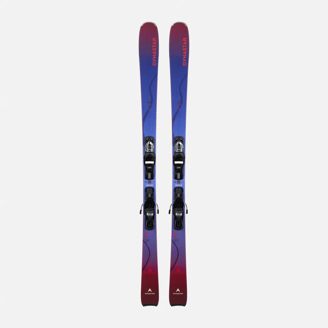 Dynastar M-Cross 78 skis with XPress 10 GW bindings included, a precise groomer-focused all-mountain ski.