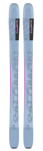 2025 Salomon QST Lux 92 skis, high-performance skis, all-mountain skis, lightweight skis, versatile skis, advanced stability skis, smooth ride skis, ski equipment, skiing gear, Swiss Sports Haus, West Vancouver ski shop, Salomon skis, premium ski gear, ski shop.