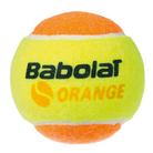 Babolat Stage 2 Orange Tennis Balls, tennis balls, Stage 2 tennis balls, orange tennis balls, 3-pack tennis balls, beginner tennis balls, low-compression tennis balls, Babolat tennis equipment, tennis practice balls, tennis training balls, Swiss Sports Haus, West Vancouver tennis shop.