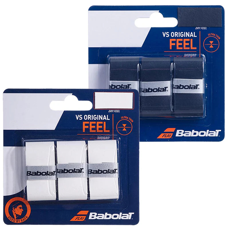 Babolat VS Overgrip, tennis racket overgrip, high-performance overgrip, comfortable tennis grip, Babolat tennis accessories, moisture-wicking overgrip, durable overgrip, tennis gear, Swiss Sports Haus, West Vancouver tennis shop.