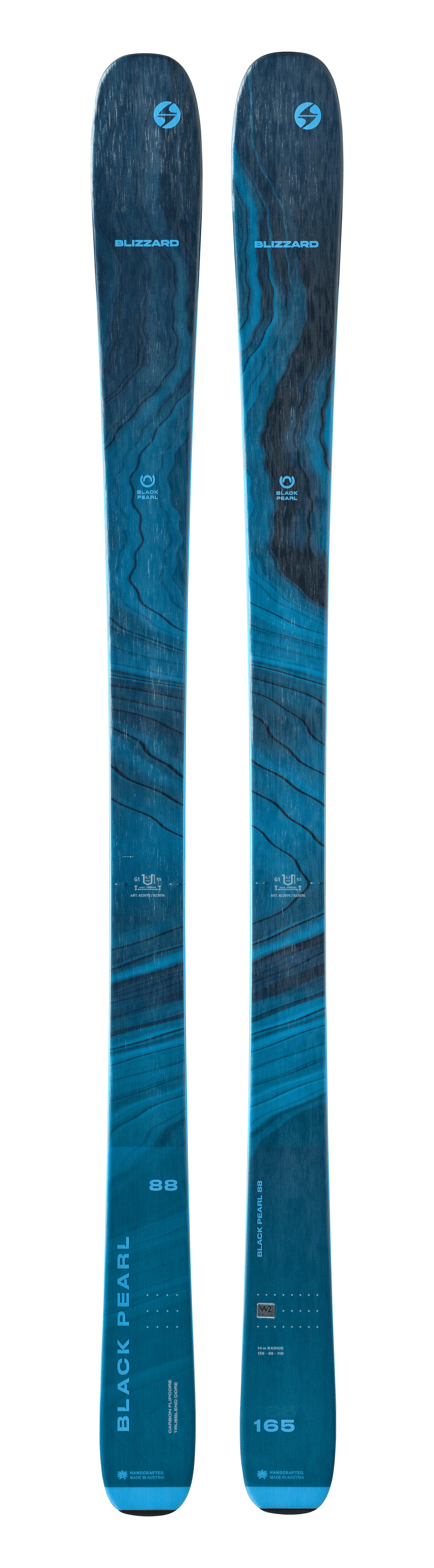 2024 Blizzard Black Pearl 88, Black Pearl 88 skis, high-performance skis, versatile skis, 88mm waist skis, skiing equipment, stable skis, edge grip skis, agile skis, on-piste skis, off-piste skis, ski shop, Swiss Sports Haus, West Vancouver ski shop, ski gear, winter sports equipment.