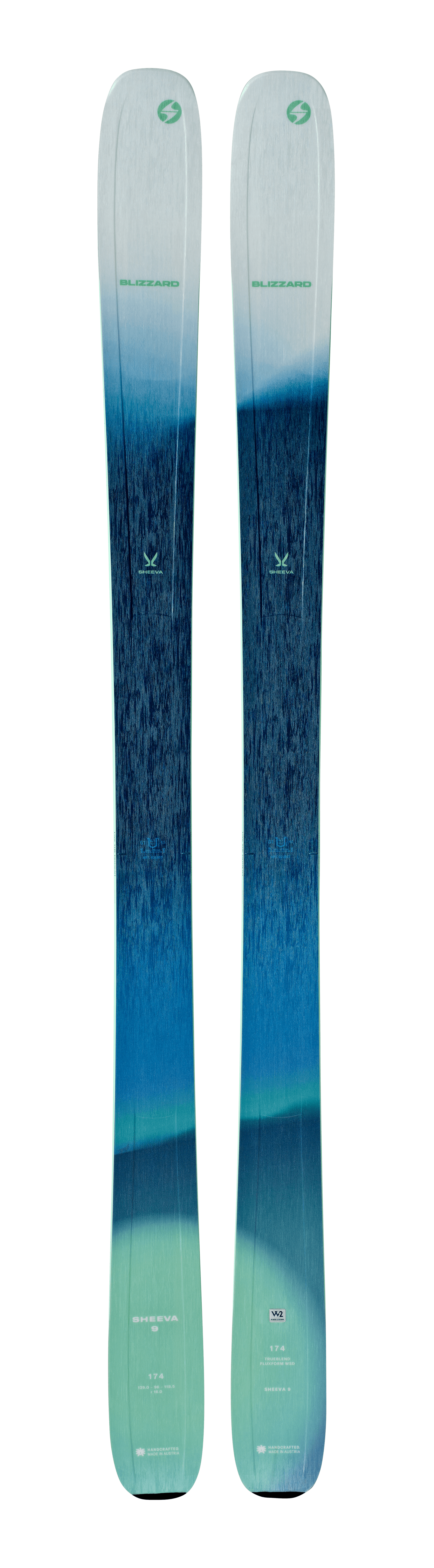 2025 Blizzard Sheeva 9 skis, high-performance skis, lightweight skis, durable skis, on-piste skis, off-piste skis, ski stability, ski control, winter sports gear, skiing equipment, Swiss Sports Haus, West Vancouver ski shop, premium skis, skiing gear, snow sports equipment.