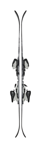 Blizzard Canvas JR skis in White with 7.0 bindings included, a lightweight all-mountain ski for progressing young skiers.