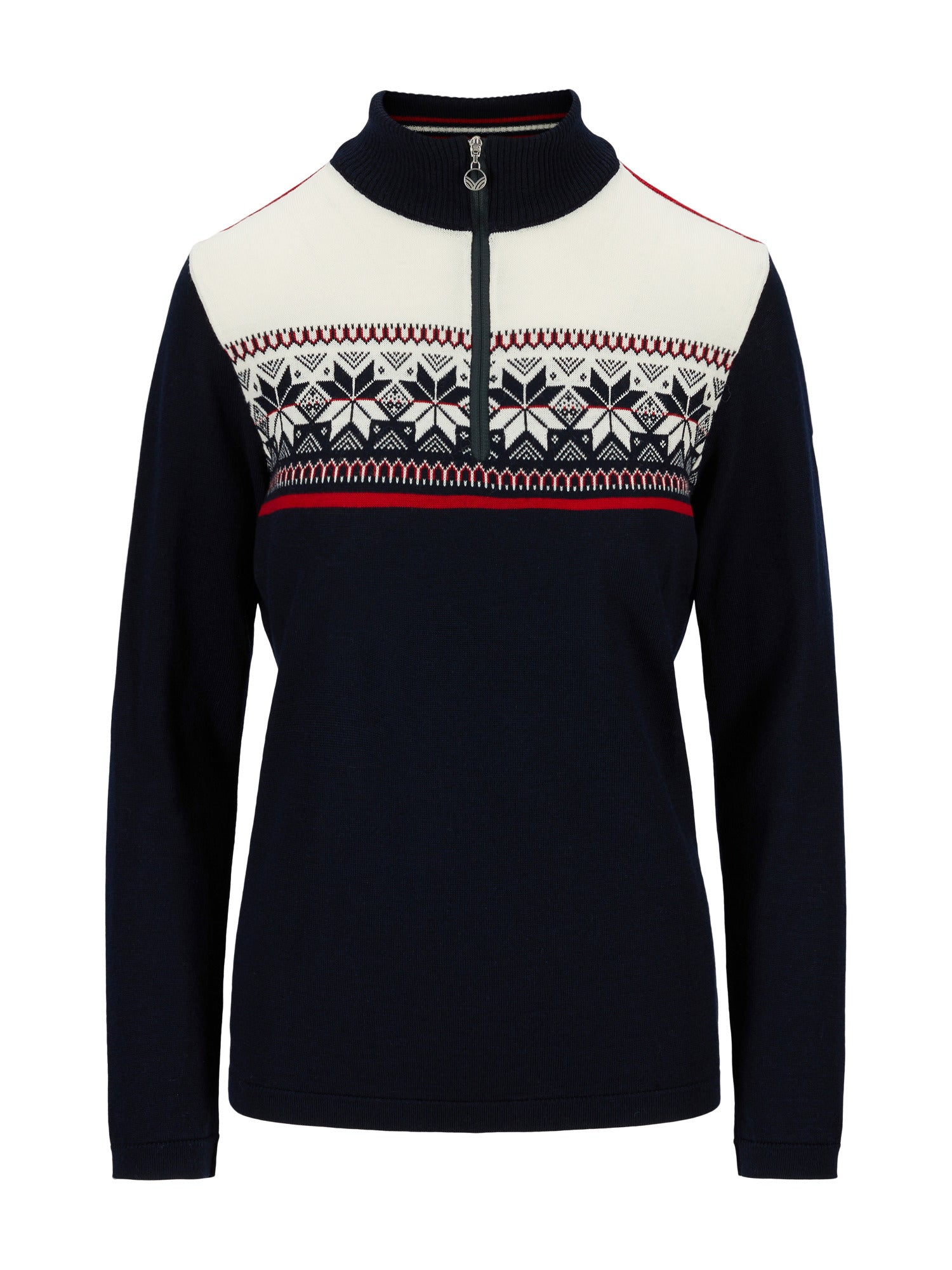 Dale of Norway, Moritz Women's Sweater, ski sweater, winter sweater, women's knitwear, Nordic design, wool sweater, warm sweater, stylish winter wear, ski fashion, high-quality knitwear, winter sports apparel, comfortable sweater, Swiss Sports Haus, West Vancouver ski shop.