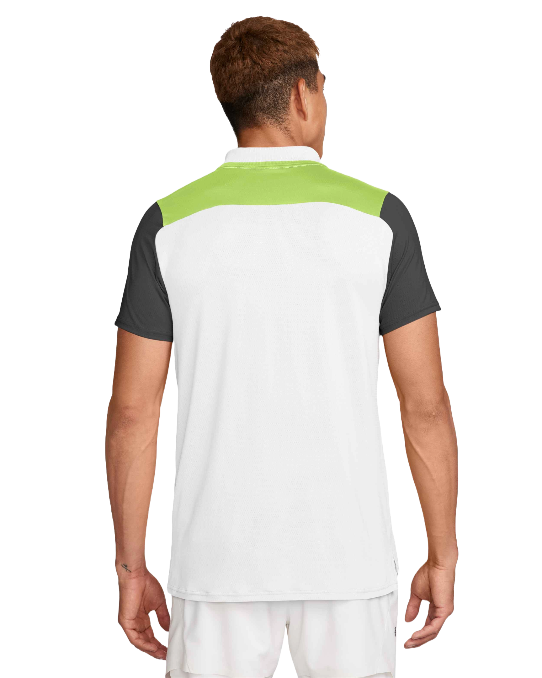 Nike Tennis Men's Dri-FIT Advantage Polo, tennis polo shirt, performance polo, Dri-FIT technology, moisture-wicking polo, breathable polo, athletic wear, tennis apparel, sports clothing, Nike tennis wear, Swiss Sports Haus, West Vancouver sports store, tennis gear, men's tennis clothing.