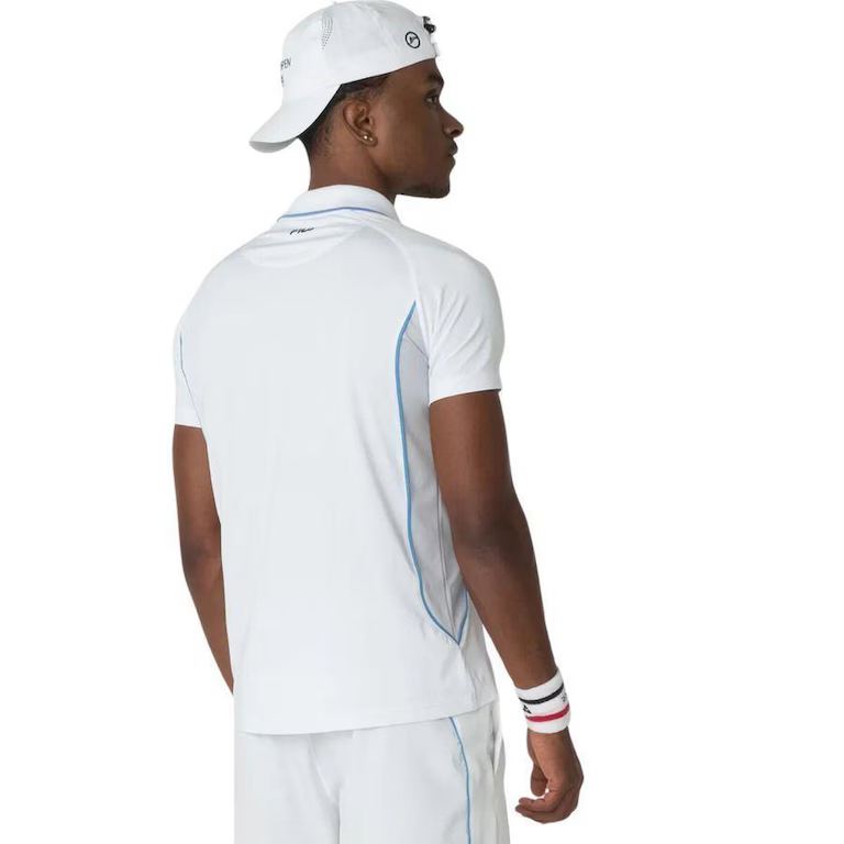 Fila Men's Backspin Short Sleeve Polo, men's polo shirt, casual polo shirt, Fila polo, short sleeve polo, athletic wear, stylish polo, comfortable polo shirt, summer polo, sportswear, golf polo, tennis polo, Fila clothing, high-quality polo, fashion polo, Swiss Sports Haus, West Vancouver sportswear.