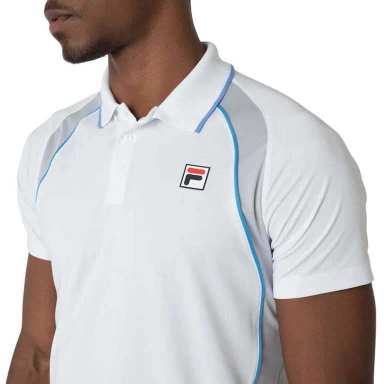 Fila Men's Backspin Short Sleeve Polo, men's polo shirt, casual polo shirt, Fila polo, short sleeve polo, athletic wear, stylish polo, comfortable polo shirt, summer polo, sportswear, golf polo, tennis polo, Fila clothing, high-quality polo, fashion polo, Swiss Sports Haus, West Vancouver sportswear.