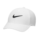 Nike Dri-FIT Club Structured Hat, tennis hat, sports apparel, moisture-wicking hat, structured cap, adjustable back strap, curved brim, athletic headwear, tennis gear, sports accessories, Swiss Sports Haus, West Vancouver sports store.