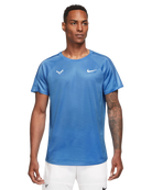 Nike Tennis Men's Rafa Challenger Dri-FIT Top, tennis apparel, Dri-FIT technology, moisture-wicking tennis top, lightweight tennis top, breathable tennis wear, high-performance tennis top, stylish tennis shirt, tennis gear, Swiss Sports Haus, West Vancouver tennis shop, tennis clothing.