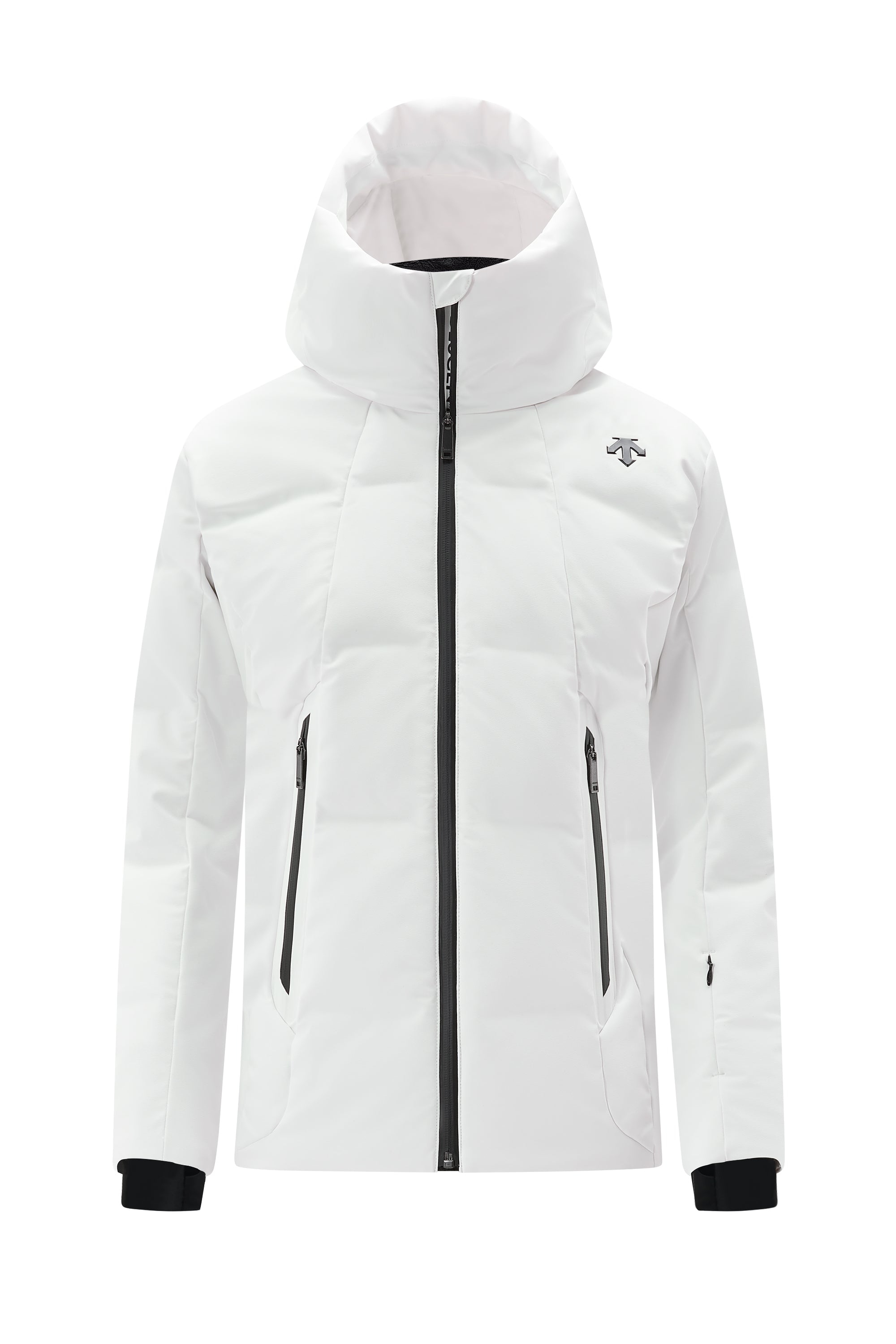 Descente Women’s Luna Down Jacket, women’s down jacket, insulated winter jacket, high-performance down jacket, waterproof down jacket, warm winter jacket, stylish winter coat, Descente ski jacket, women’s ski apparel, Swiss Sports Haus, West Vancouver ski shop.