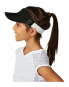 Sofibella Girls Visor, girls tennis visor, tennis accessories, girls sports visor, sun protection visor, comfortable tennis visor, adjustable visor, lightweight visor, tennis gear, junior tennis wear, Sofibella visor, stylish tennis visor, Swiss Sports Haus, West Vancouver tennis shop.