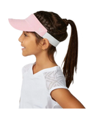 Sofibella Girls Visor, girls tennis visor, tennis accessories, girls sports visor, sun protection visor, comfortable tennis visor, adjustable visor, lightweight visor, tennis gear, junior tennis wear, Sofibella visor, stylish tennis visor, Swiss Sports Haus, West Vancouver tennis shop.