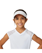 Sofibella Girls Visor, girls tennis visor, tennis accessories, girls sports visor, sun protection visor, comfortable tennis visor, adjustable visor, lightweight visor, tennis gear, junior tennis wear, Sofibella visor, stylish tennis visor, Swiss Sports Haus, West Vancouver tennis shop.