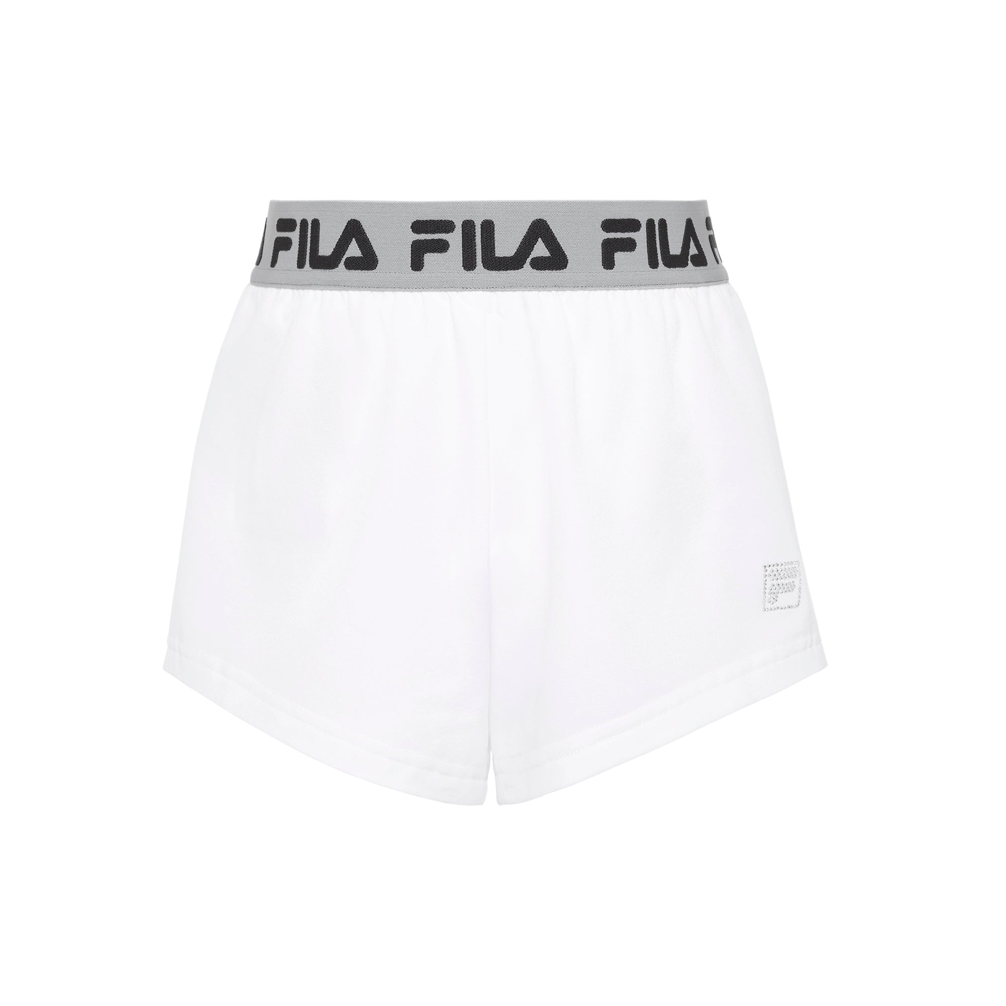 VFila Girls Woven Short, tennis shorts, athletic shorts, girls' sportswear, lightweight shorts, breathable fabric, elastic waistband, side pockets, tennis gear, sporty shorts, summer sportswear, Swiss Sports Haus, West Vancouver sports store.