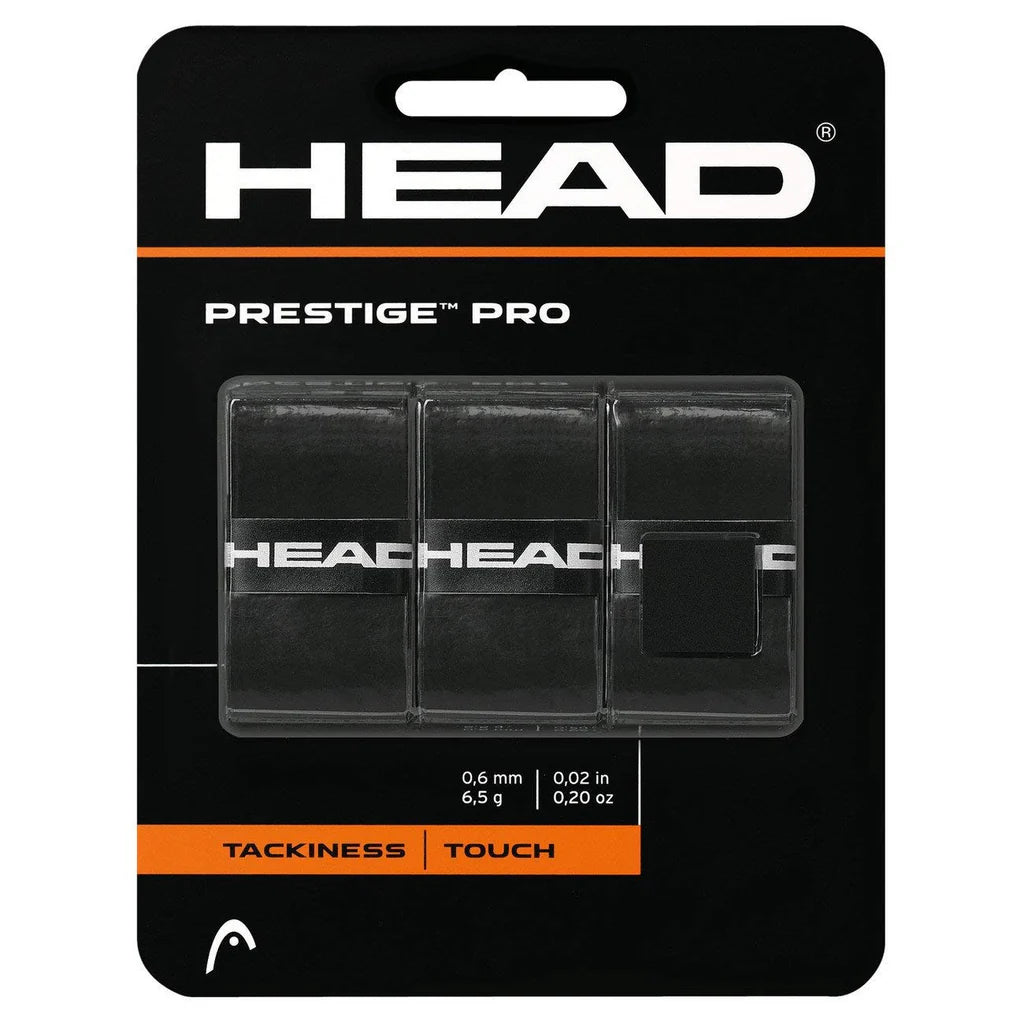  Head Prestige Pro Overgrip, tennis overgrip, high-performance tennis grip, tacky tennis overgrip, Head tennis accessories, grip replacement, tennis gear, Swiss Sports Haus, West Vancouver tennis shop.