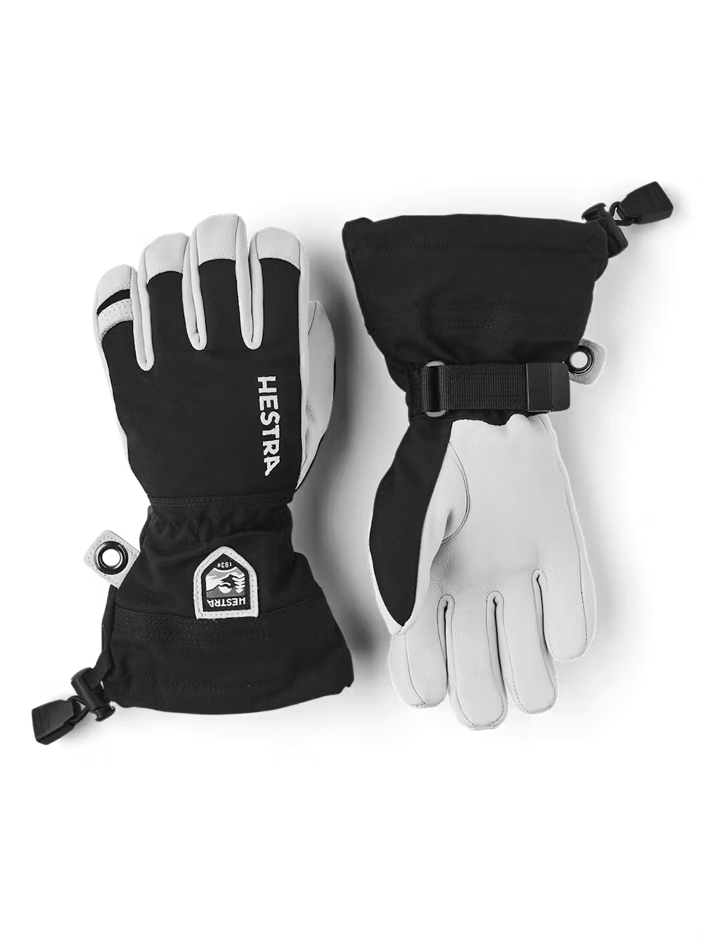 Hestra Jr Heli Ski gloves, junior ski gloves, kids' ski gloves, insulated ski gloves, waterproof ski gloves, Hestra winter gear, ski gloves for children, high-performance ski gloves, winter sports gloves for kids, Swiss Sports Haus, West Vancouver ski shop.