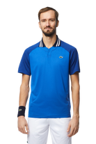 Lacoste Men's x Daniil Medvedev Ultra-Dry Tennis Polo, tennis polo, high-performance tennis wear, Ultra-Dry technology, moisture-wicking polo, breathable tennis polo, Lacoste tennis clothing, Daniil Medvedev collection, tennis apparel, stylish tennis polo, Swiss Sports Haus, West Vancouver sports store, tennis gear.