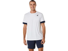 ASICS Men's Short Sleeve Top, athletic top, tennis clothing, sportswear, lightweight fabric, breathable top, moisture-wicking technology, comfortable fit, tennis gear, sports apparel, Swiss Sports Haus, West Vancouver sports store.