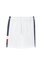 Fila Men's Essentials Heritage Stretch Woven Short, tennis shorts, activewear, stretchy shorts, sportswear, elastic waistband shorts, side pockets shorts, comfortable tennis shorts, versatile sports shorts, Fila shorts, tennis gear, Swiss Sports Haus, West Vancouver sports store.